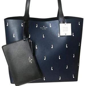 New Kate Spade 3-In-One Penguin Reversable Tote
